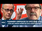 DEUTSCHLAND: Hammer-Umfrage! SPD im freien Fall! AfD führt weiter vor Union