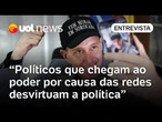 Políticos como Manga, que chegam ao poder por causa das redes, desvirtuam a política, diz professor