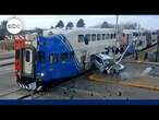 Train slams into SUV moments after Utah driver escapes vehicle