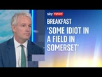 Top Tory says anti-IDF outburst at Glastonbury 'affects security of people in UK'