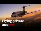 Why private jet popularity in the US is taking off | BBC News