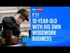 FYI: 10-year-old with his own woodwork business