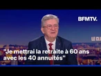 Retraites, présidentielle 2027: entretien avec Jean-Luc Mélenchon, fondateur de LFI