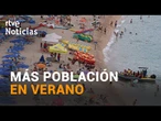 PEQUEÑAS CIUDADES se CONVIERTEN en VERANO en "MEGALÓPOLIS" por la GRAN CANTIDAD de TURISTAS | RTVE