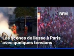 PSG champion d'Europe: les images des scènes de liesse à Paris avec quelques tensions