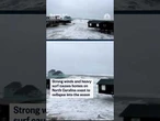 Strong winds and heavy surf causes homes on North Carolina coast to collapse into the ocean