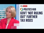 Treasury minister not ruling out tax rises in wake of spending review