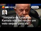 Lula comete equívoco ao dizer que está torcendo por Kamala Harris contra Trump nos EUA | Josias