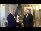 Mattarella alla presentazione della nuova Ferrari Luce al Quirinale