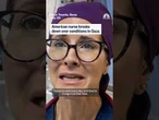 American volunteer nurse Elidalis Burgos describes conditions she works against in Gaza.