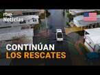 HURACÁN MILTON: En FLORIDA TODAVÍA QUEDAN PERSONAS ATRAPADAS en sus VIVIENDAS | RTVE Noticias