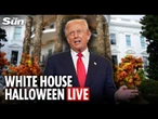 LIVE: Trump and Melania welcome trick-or-treaters for White House Halloween