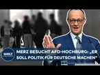 PFORZHEIM: Friedrich Merz besucht AfD-Hochburg und wirft ein Blick auf das "Stadtbild"