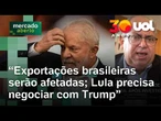 Tarifaço no Brasil: Exportações serão afetadas se governo Lula não negociar com Trump, diz Barral