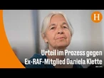 13 Jahre Haft für Ex-RAF-Mitglied Daniela Klette