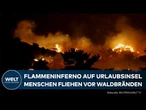 KRETA: Urlauber fliehen vor Feuerhölle! – Waldbrände breiten sich rasend schnell aus