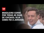 Estudante brasileiro corre por todas as ruas de Chicago e inspira população da cidade | AGORA CNN