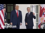 Canadian prime minister Mark Carney speaks with media after Trump meeting – watch live