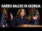 LIVE: Kamala Harris hits the campaign trail for rally in Atlanta