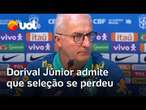 Dorival Júnior admite que seleção se perdeu e teve pior momento sob seu comando em Paraguai x Brasil