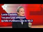 Lucie Castets, candidate NFP pour Matignon, 