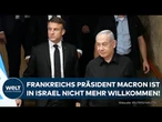 STREIT UM PALÄSTINA-STAAT: Frankreichs Präsident Emmanuel Macron darf nicht mehr nach Israel reisen!