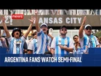 Celebrations for Argentina fans as they beat England in World Cup semi-final