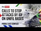 Israel Defence Forces condemned by 40 countries over attacks on UNIFIL bases