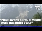 Les images impressionnantes d'un éboulement en Suisse, qui a englouti le petit village de Blatten