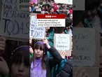 Anti-femicide protest takes place in Buenos Aires. #BBCNews