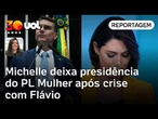 Michelle Bolsonaro deixa presidência do PL Mulher após crise com Flávio | Carla Araújo