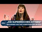 DIE LINKE: "Superreiche zittern - Lasst sie uns das Fürchten lehren!" Reichinneks radikale Parolen