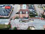 Large sinkhole forces closure of village high street