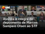 Depoimento de Marcos Sampaio Olsen ao STF: assista à íntegra da fala do comandante da Marinha