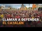 DIADA: La lengua CATALANA como EPICENTRO de COHESIÓN centra los DISCURSOS en la ofrenda FLORAL |RTVE