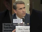 Trump nominates Todd Blanche for attorney general