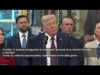 Trump: Ci saranno conseguenze se non ci sarà l'annuncio di un incontro tra Putin e Zelensky