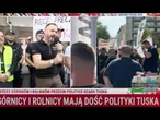 Warszawa. Górnicy i Rolnicy mają dość rządów Tuska!