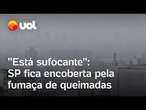 Fumaça 'sufoca' SP: Moradores reclamam de dificuldade para respirar em meio a queimadas e tempo seco