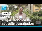 Guinée : lancement d'une campagne de vulgarisation de la nouvelle constitution • FRANCE 24