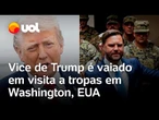 Vice de Trump é vaiado durante visita a Washington após mobilizar tropas na capital; confira