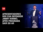 Apresentadores americanos falam em liberdade de expressão e defendem Jimmy Kimmel | LIVE CNN