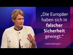 Jana Puglierin: Europa muss „mit vollem Tempo eigenständiger werden“ | maischberger