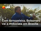 Bolsonaro vai a motociata em Brasília, mas não discursa; ex-presidente é alvo de medidas cautelares