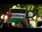 Manifestation à Mexico contre la frappe israélienne qui a tué des journalistes à Gaza