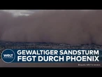 STAUBSTURM IN ARIZONA: Gigantische Staubwand verdunkelt Phoenix! Dieser Habub legt Strom lahm!