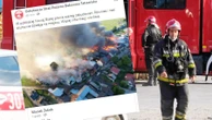 Wielki pożar w Nowej Białej. Płoną budynki mieszkalne i gospodarcze