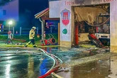 Feuer bei der Feuerwehr: Kameraden aus dem Umland im Einsatz