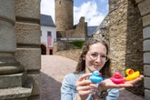 Erstes Rennen: Burg Scharfenstein lässt die Enten los