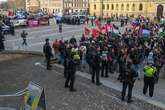 Demonstration und Gegenprotest: Hunderte Menschen auf Leipzigs Straßen